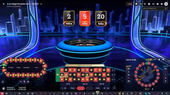 Auto Mega Roulette Spil