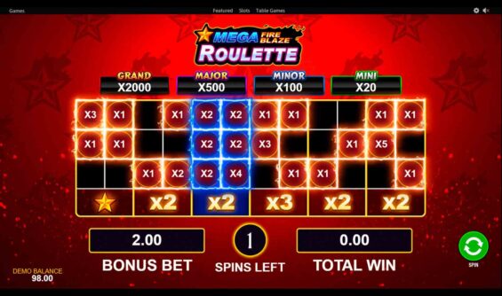 Mega Fire Blaze Roulette Spil